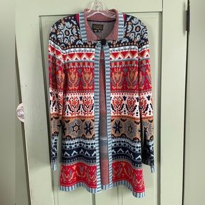 Icelandic Design NWOT Merino Wool Long Open Sweater